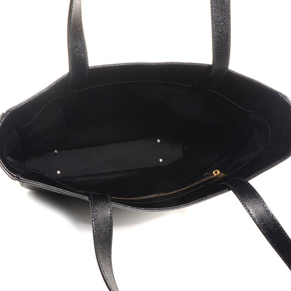 Saint Laurent Grain De Poudre North South Medium Museum Tote Black 5 of 9