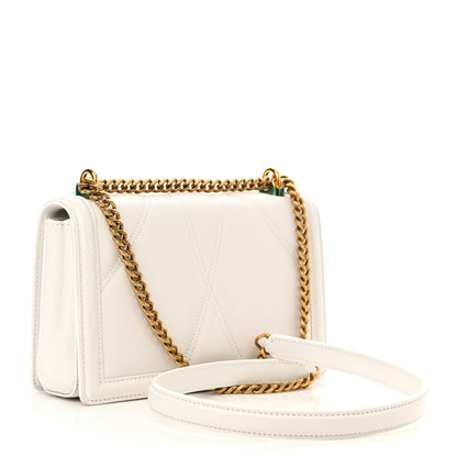 Dolce & Gabbana Calfskin Medium Devotion Crossbody Bag White 3 of 9