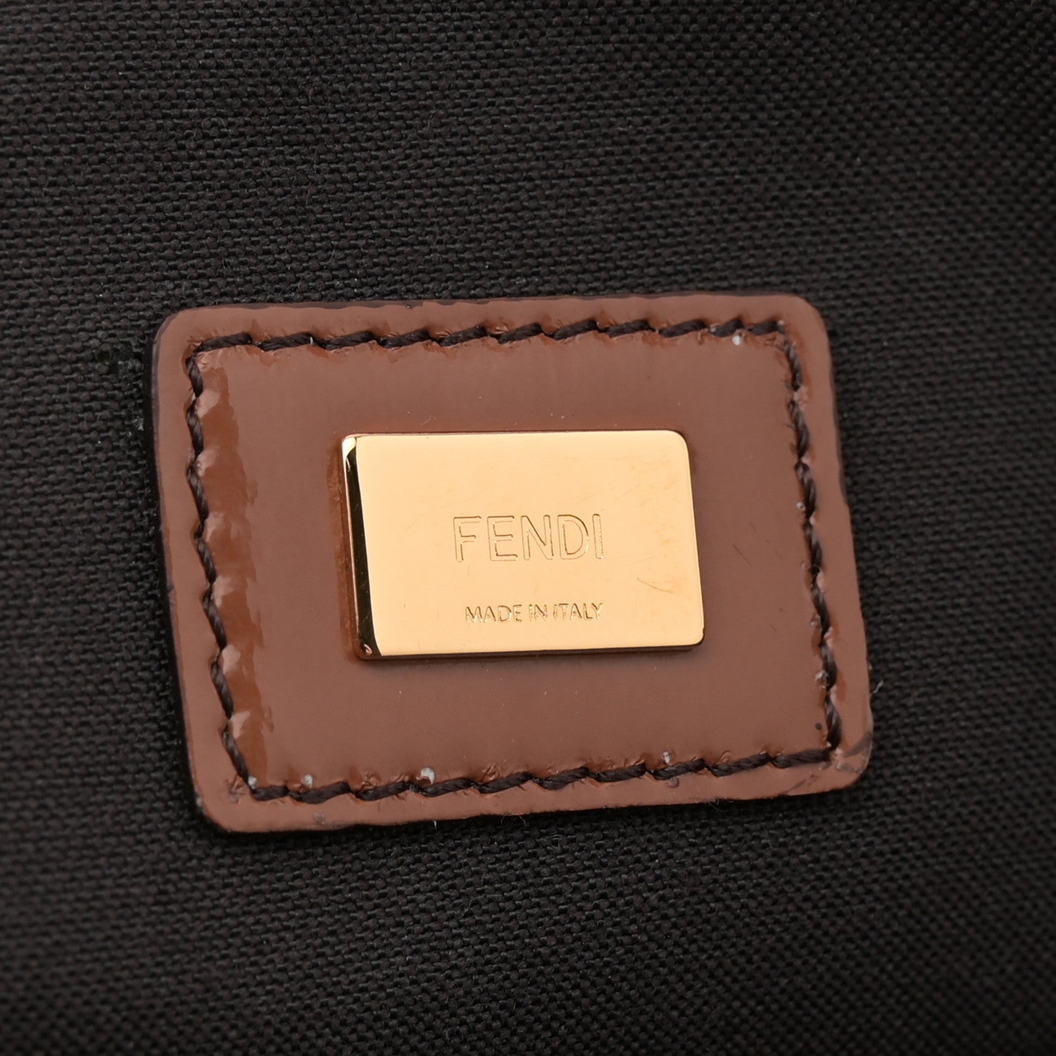 Fendi Terry Cloth Vitello Century Matte FF 1974 Embossed Large Flat Pouch Lollypop 6 of 7