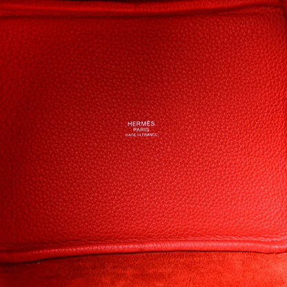 Hermes Taurillon Clemence Picotin Lock 18 PM Rouge Tomate 5 of 14