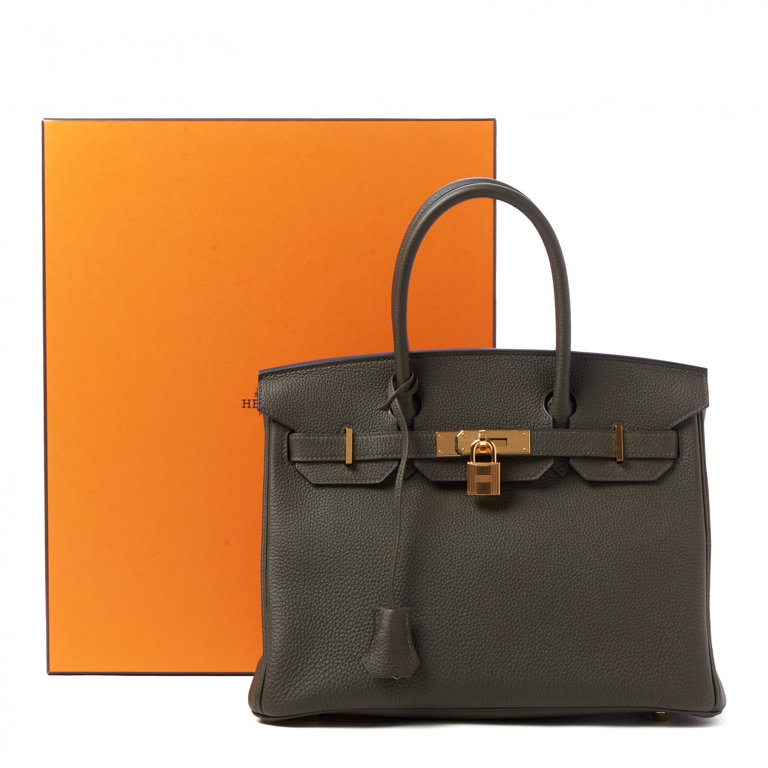 Hermes Togo Birkin 30 Vert De Gris 30 of 30