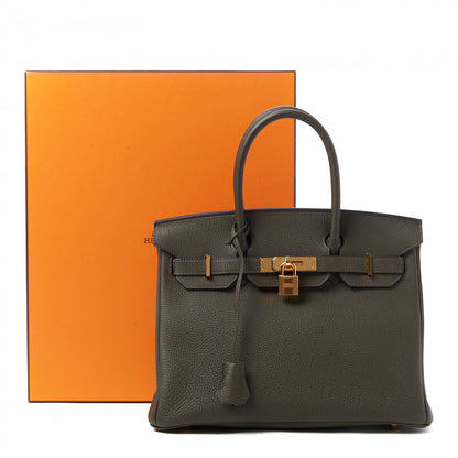 Hermes Togo Birkin 30 Vert De Gris 30 of 30