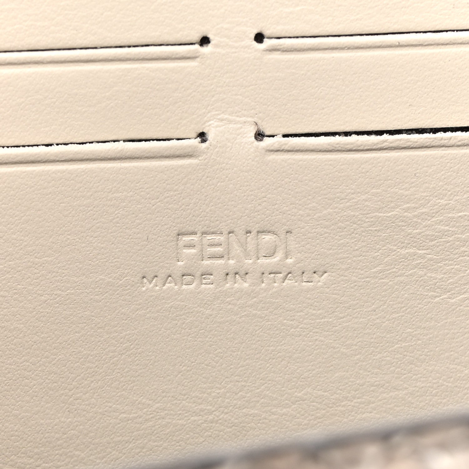 Fendi Snakeskin Baguette Soft Trunk White Camelia 6 of 11