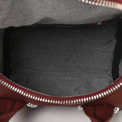 Alexander Wang Calfskin Studded Mini Rockie Matte Beet Rodium Hardware 4 of 7