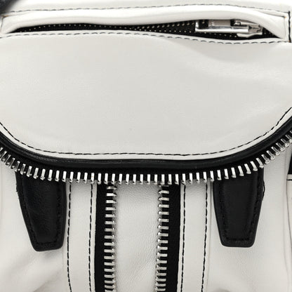 Alexander Wang Lambskin Micro Marti Crossbody White Black 9 of 9
