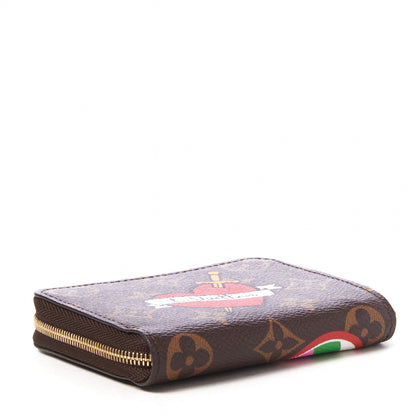Louis Vuitton Monogram Travel Stickers Zippy Coin Purse 3 of 7