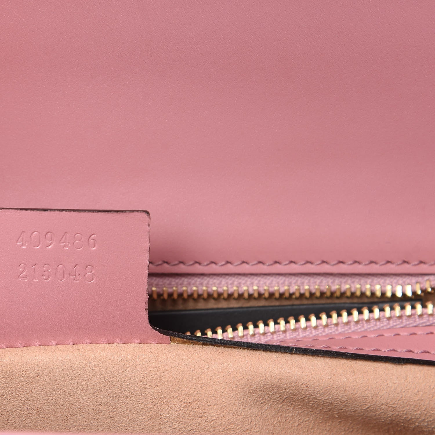 Gucci Guccissima Signature Medium Padlock Shoulder Bag Rose Baby Candy 7 of 13