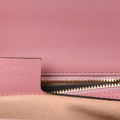Gucci Guccissima Signature Medium Padlock Shoulder Bag Rose Baby Candy 7 of 13