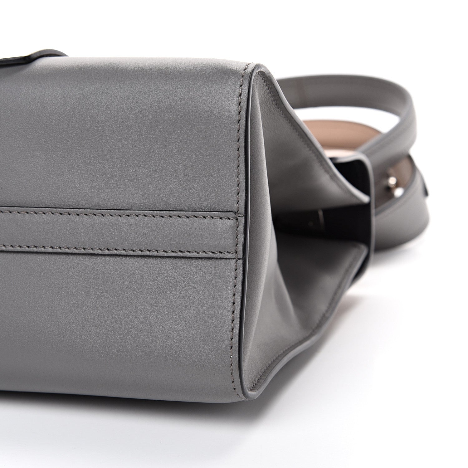 Prada City Calf Ribbon Shoulder Bag Cammeo Bianco Marmo 9 of 12