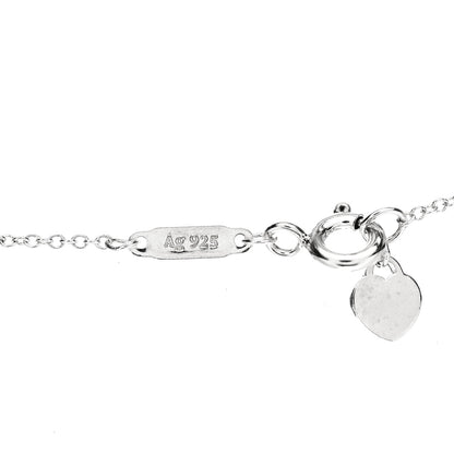 Tiffany Sterling Silver Enamel Return to Tiffany Love Pendant Necklace 5 of 6
