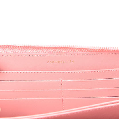Chanel Caviar Quilted Large Boy Zip Around Wallet Pink 6 of 8