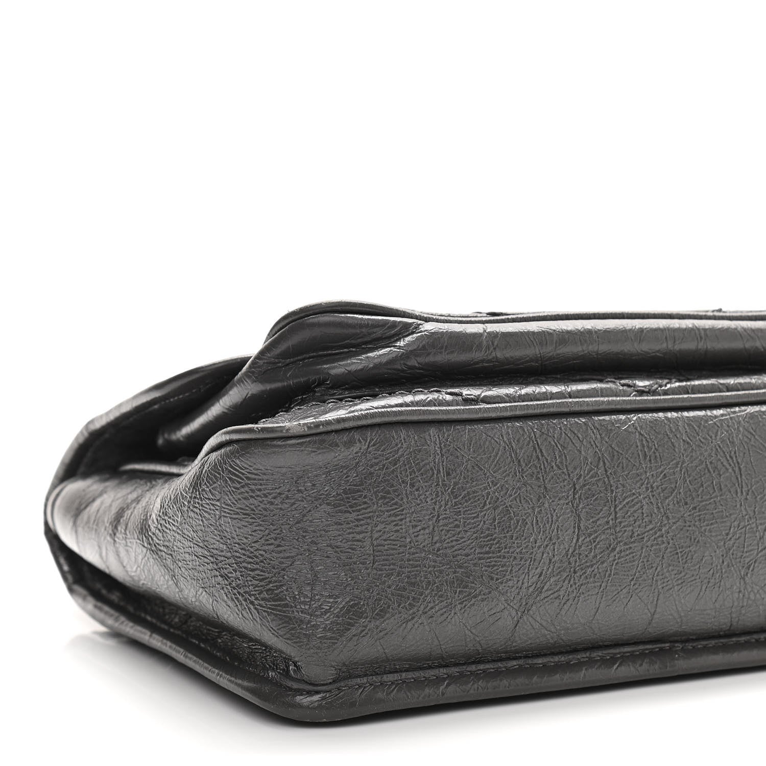 Saint Laurent Crinkled Calfskin Matelasse Monogram Baby Niki Chain Satchel Storm 10 of 11
