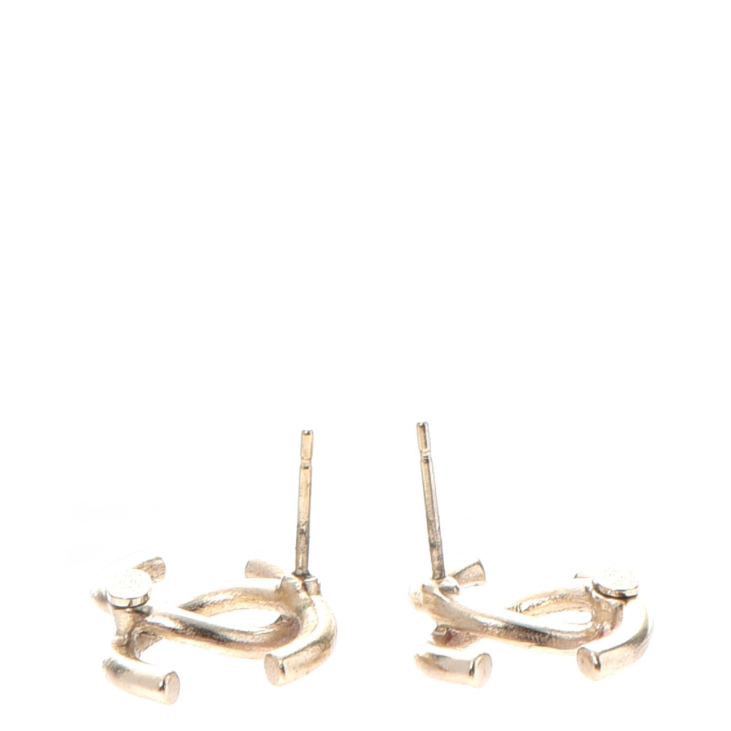 Chanel Crystal Baguette CC Earrings Gold Multicolor 3 of 6