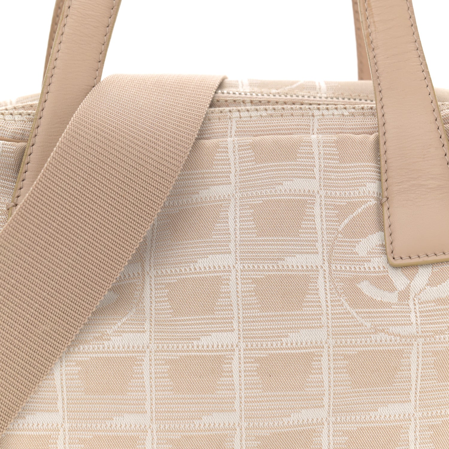 Chanel Nylon Small Travel Tote Beige 8 of 12