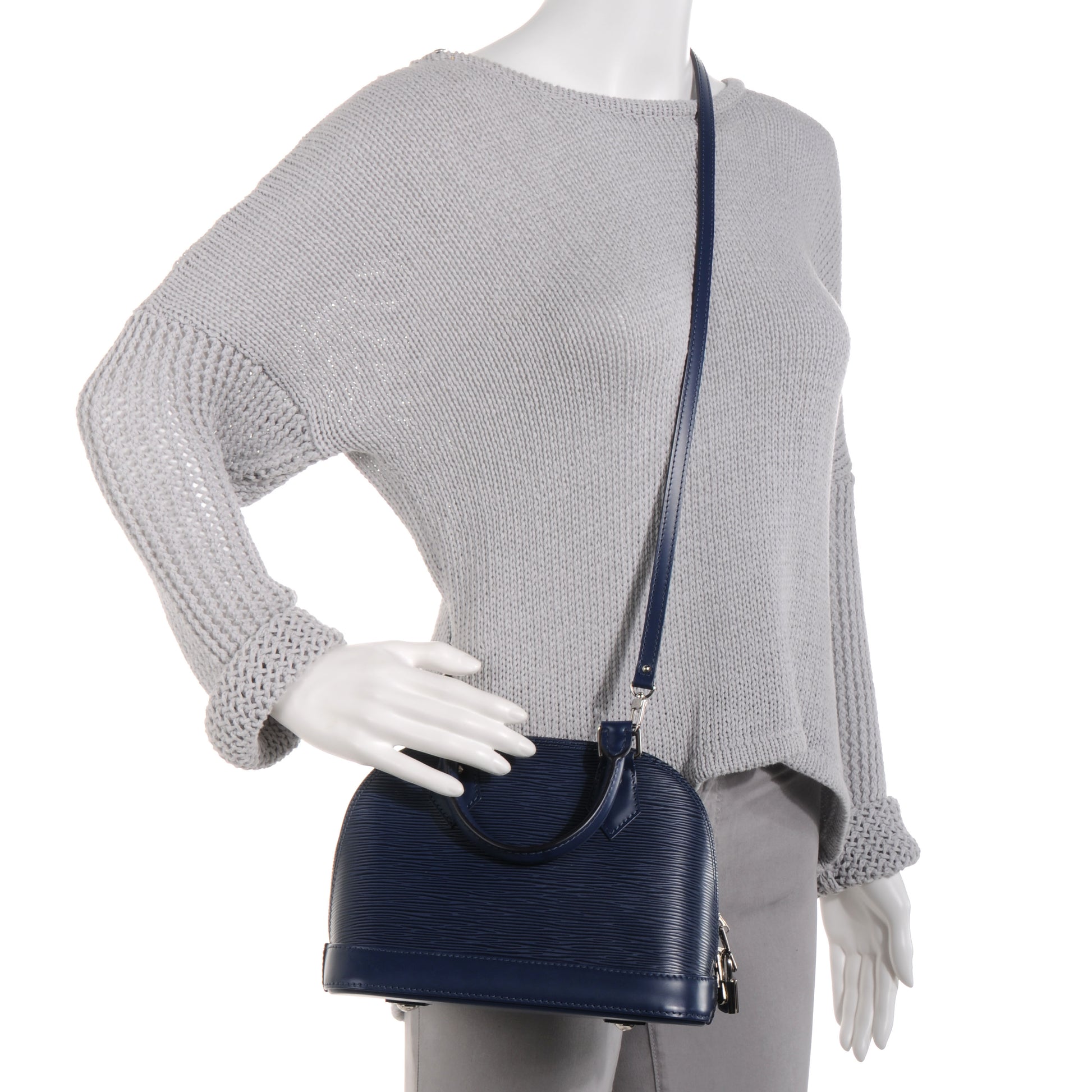 Louis Vuitton Epi Alma BB Indigo 2 of 8