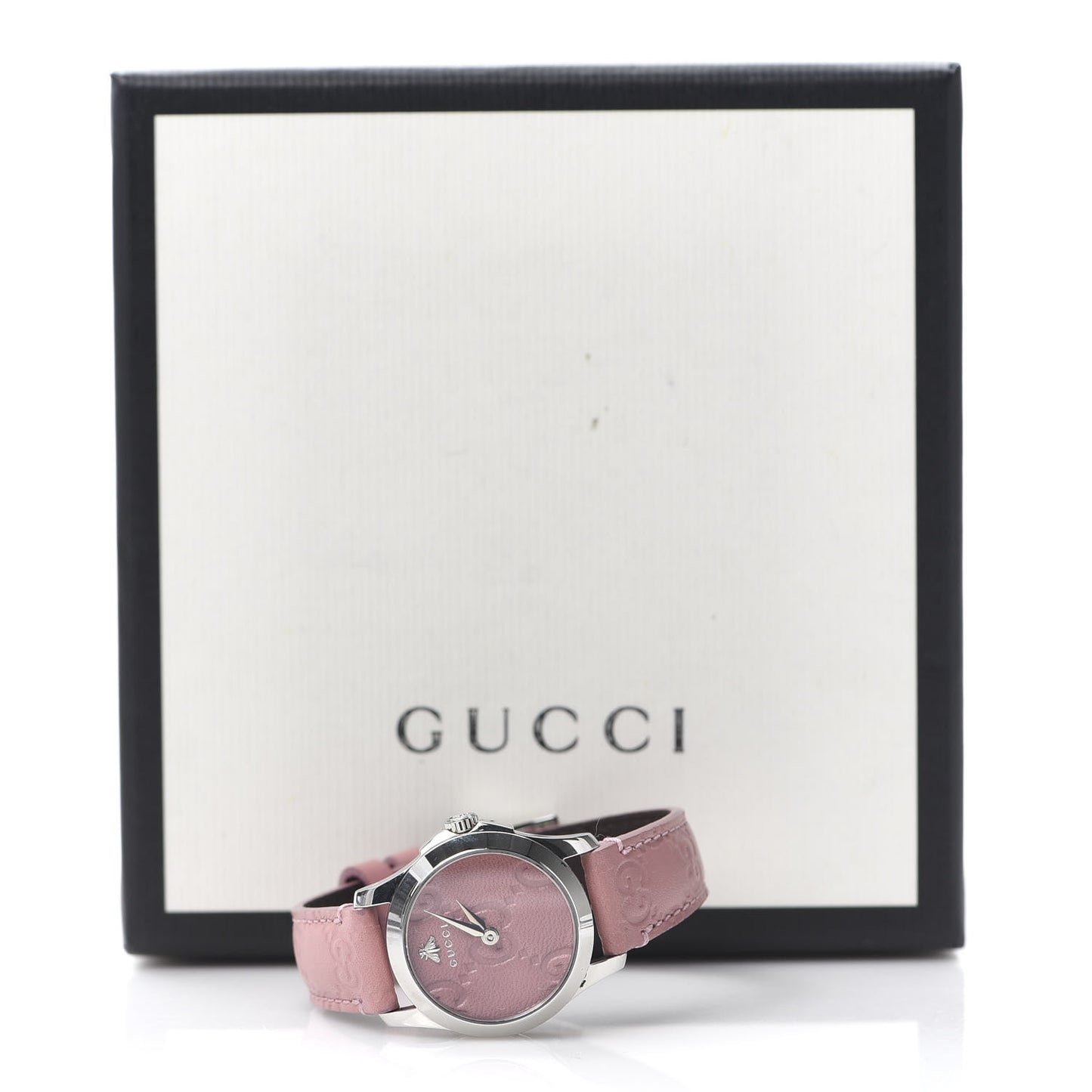 Stainless Steel Calfskin 27mm G-Timeless Quartz Watch Pink