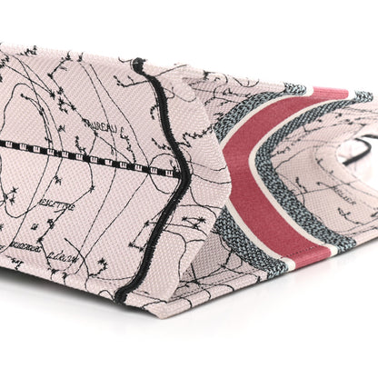 Christian Dior Canvas Embroidered Medium Zodiac Book Tote Latte Multicolor 9 of 9