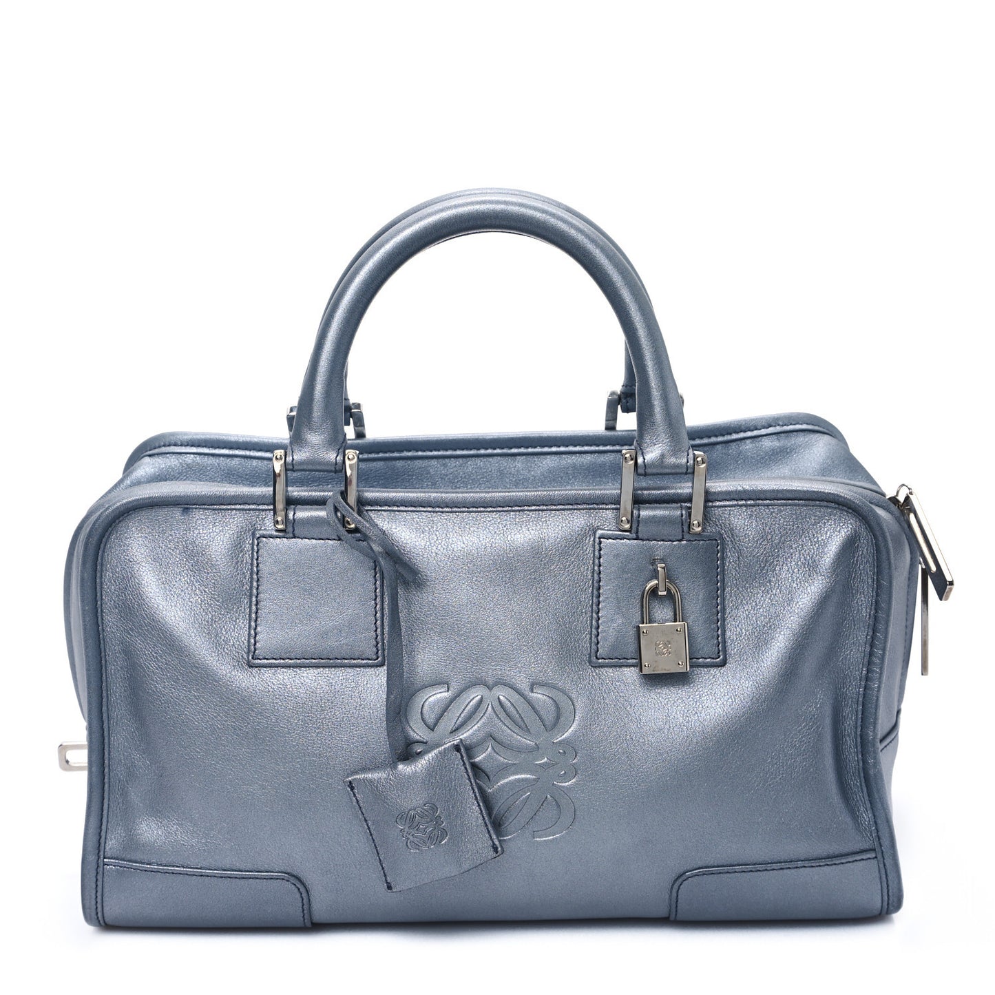 Metallic Calfskin Amazona 28 Silver