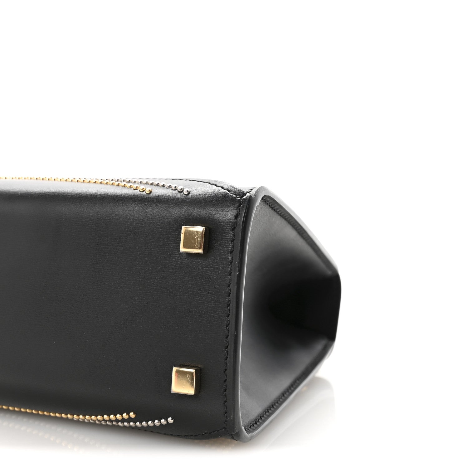 Moynat Carat Calfskin Studded Gabrielle BB Black 9 of 9