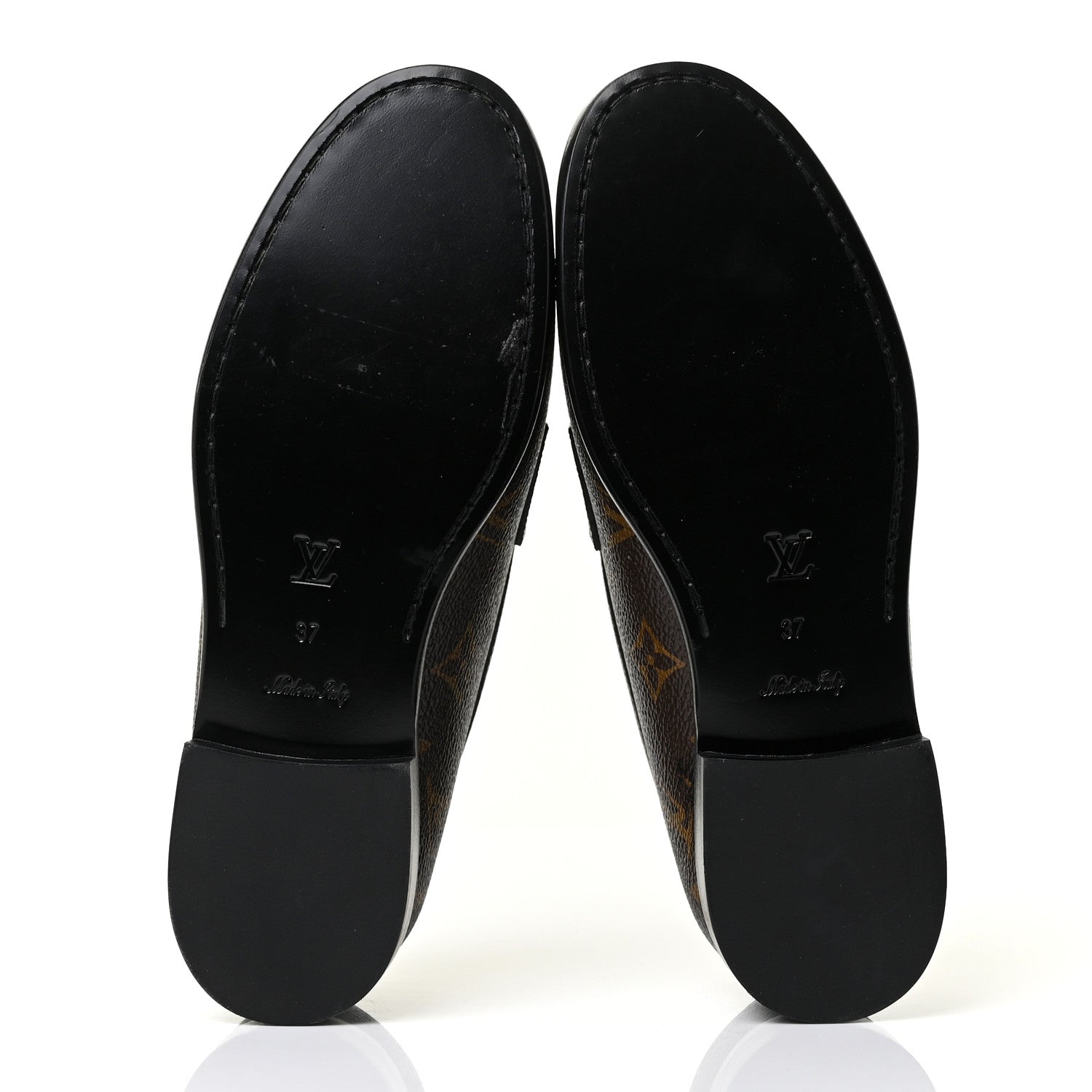 Louis Vuitton Monogram Chess Flat Loafer 37 5 of 8