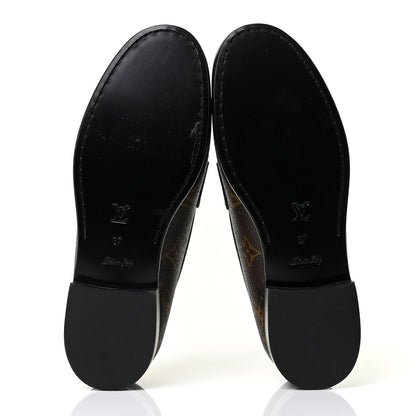 Louis Vuitton Monogram Chess Flat Loafer 37 5 of 8