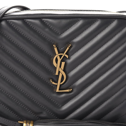 Saint Laurent Calfskin Matelasse Monogram Lou Camera Bag Asphalt 10 of 11