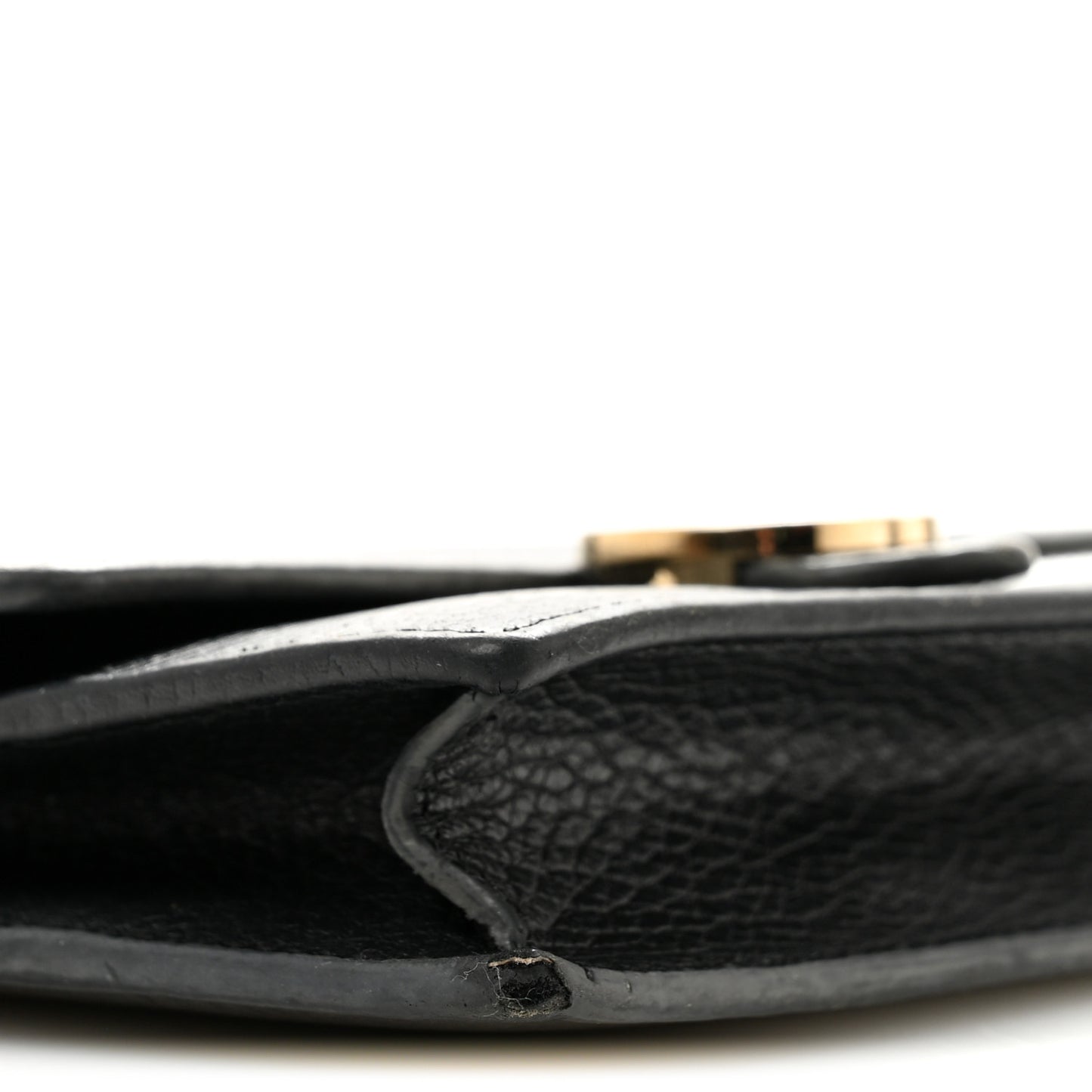 Dollar Calfskin Interlocking G Chain Wallet Black