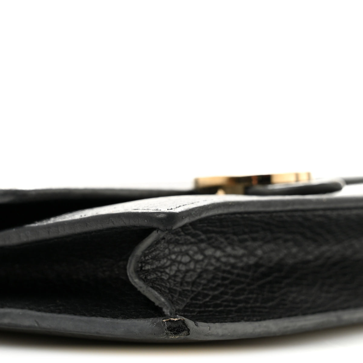 Gucci Dollar Calfskin Interlocking G Chain Wallet Black 6 of 15