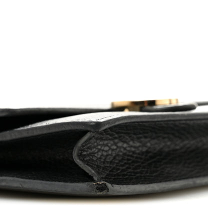 Gucci Dollar Calfskin Interlocking G Chain Wallet Black 6 of 15