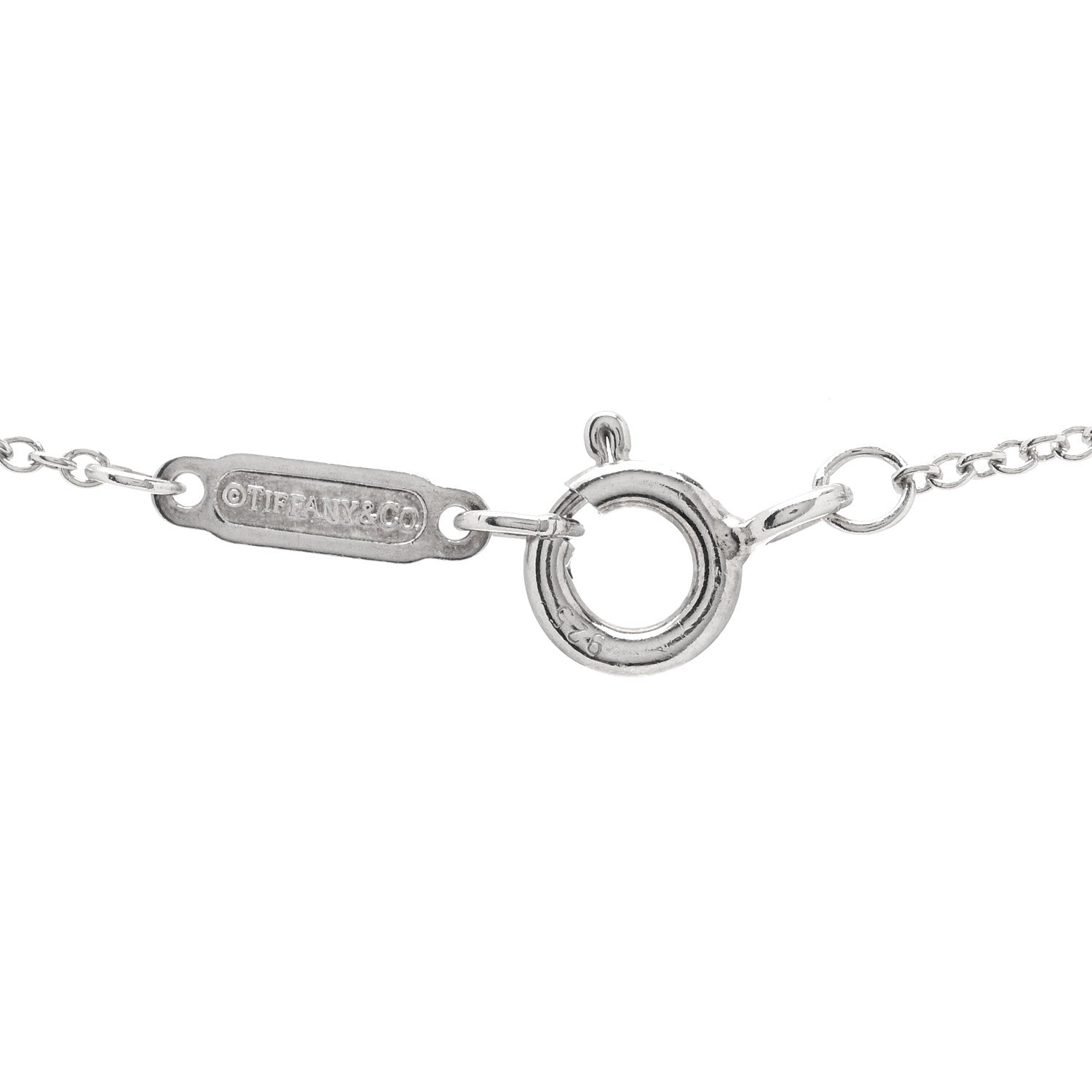 Tiffany Sterling Silver Airplane Pendant Necklace 5 of 6