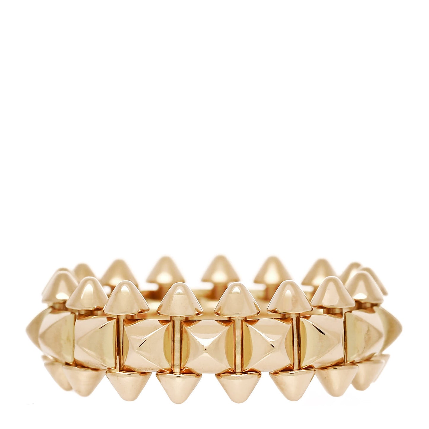 18K Yellow Gold MM Clash De Cartier Ring 54 7