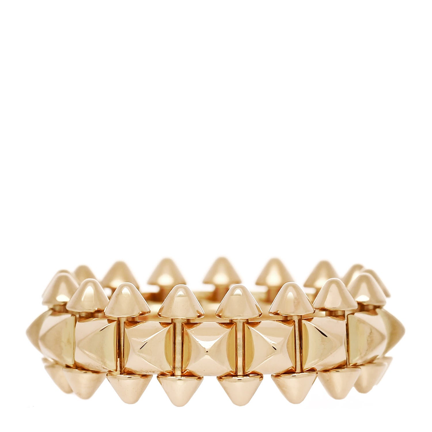 Cartier 18K Yellow Gold MM Clash De Cartier Ring 54 7 3 of 4