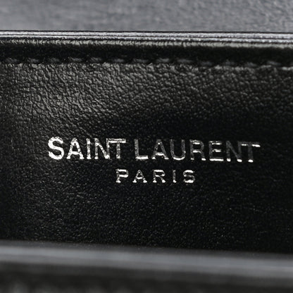 Saint Laurent Calfskin Y Quilted Monogram Toy Loulou Crossbody Bag Black 8 of 13