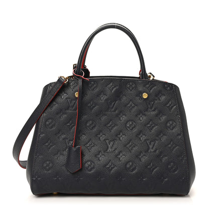 Louis Vuitton Empreinte Montaigne MM Marine Rouge 1 of 9