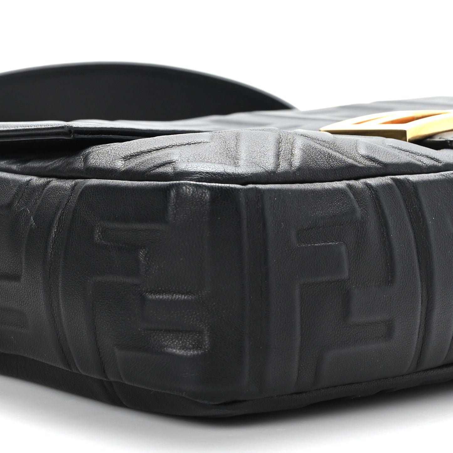 Nappa FF 1974 Embossed Baguette Black