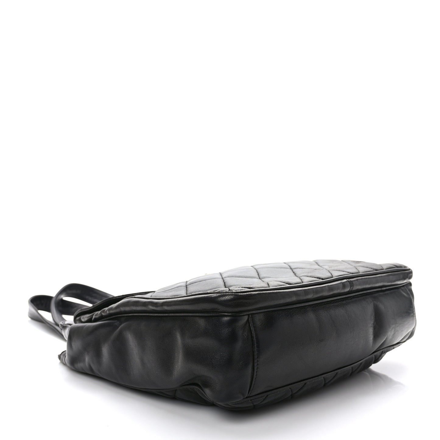 Lambskin Quilted CC Shoulder Bag Navy