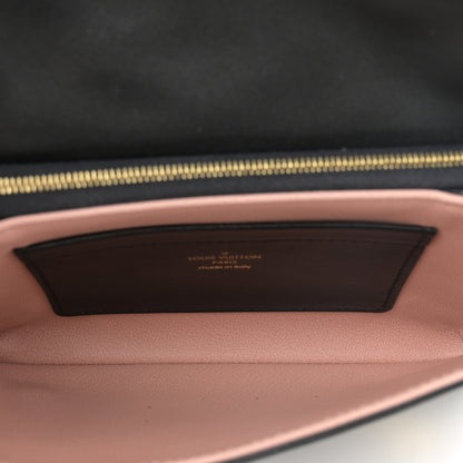 Louis Vuitton Lambskin Embossed Monogram Pochette Coussin Black 5 of 9