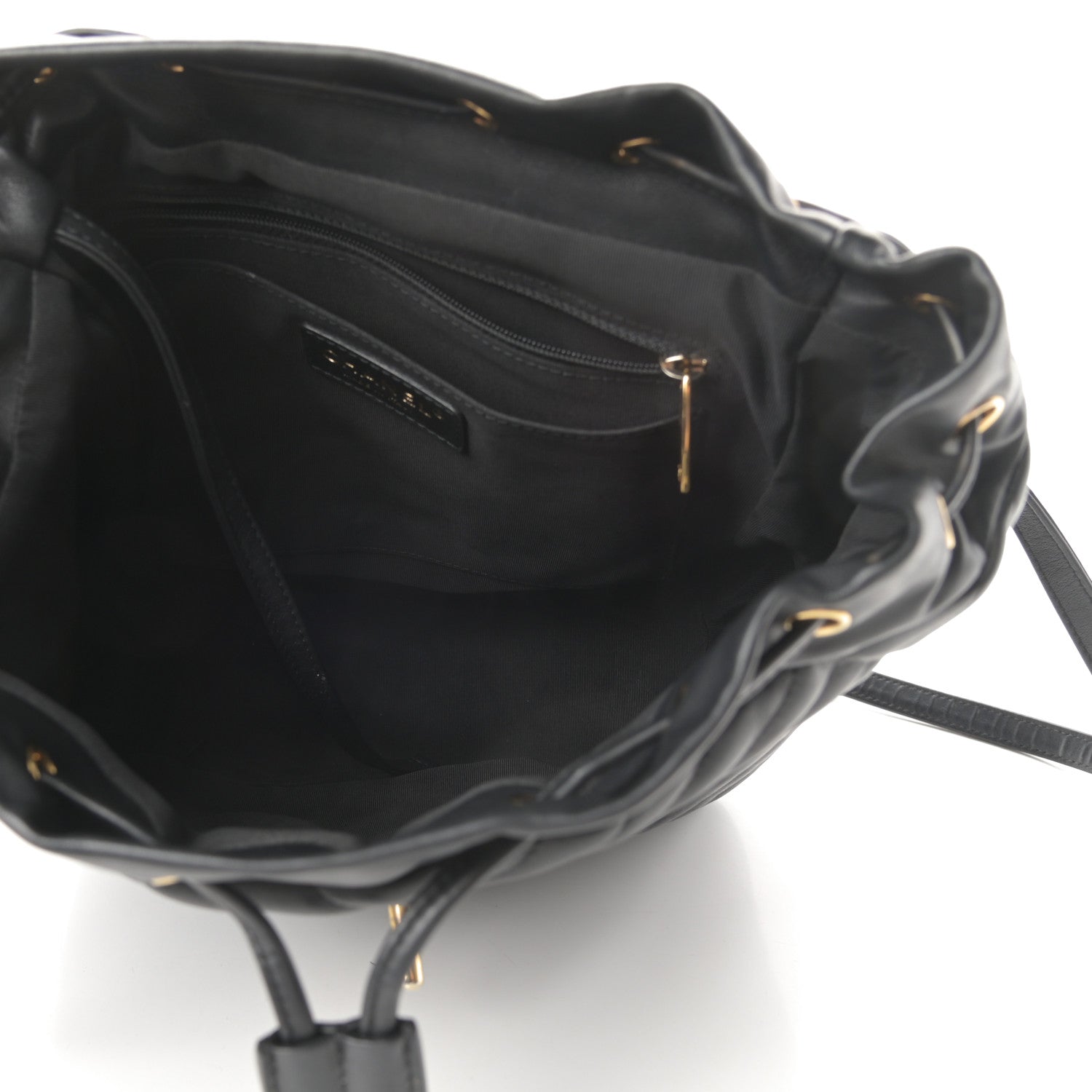 Chanel Calfskin Chevron Quilted Large Urban Spirit Backpack Black 5 of 14