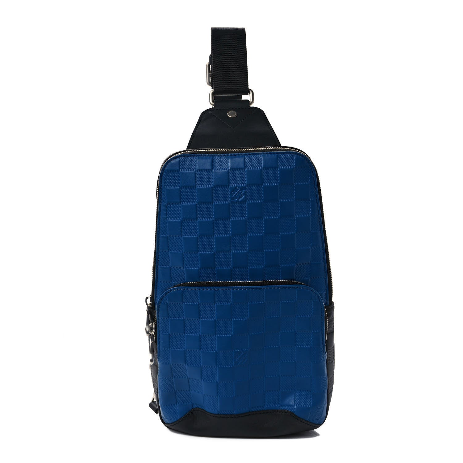 Louis Vuitton Damier Infini Avenue Sling Backpack Blue Black 1 of 8