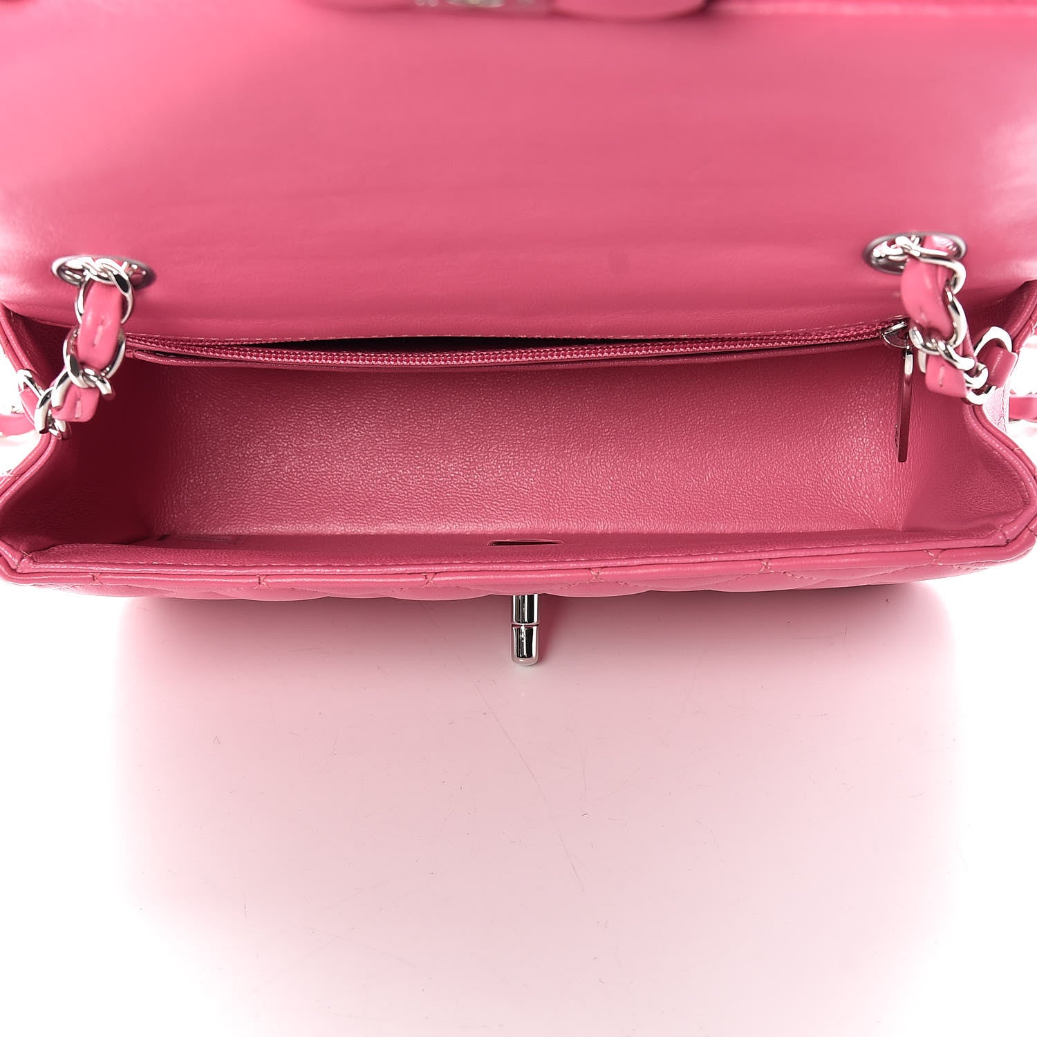 Chanel Lambskin Quilted Mini Rectangular Flap Pink 5 of 8