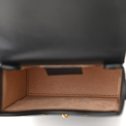 Gucci Boarded Plutone Calfskin Mini Horsebit 1955 Crossbody Bag Black 5 of 12