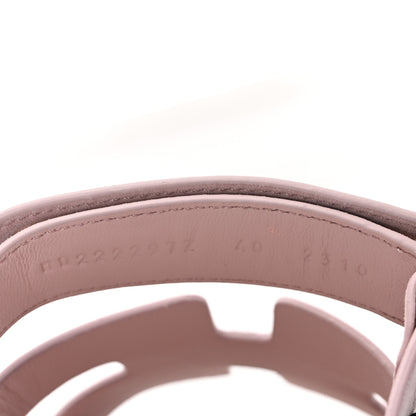 Hermes Suede Goatskin Womens Chypre Sandals 40 Rose Porcelaine 9 of 10