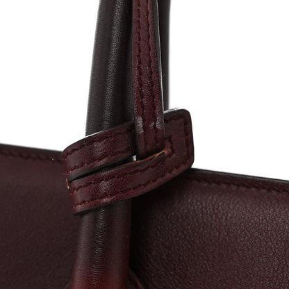 Saint Laurent Calfskin Large Sac de Jour Carryall Amarena 11 of 14