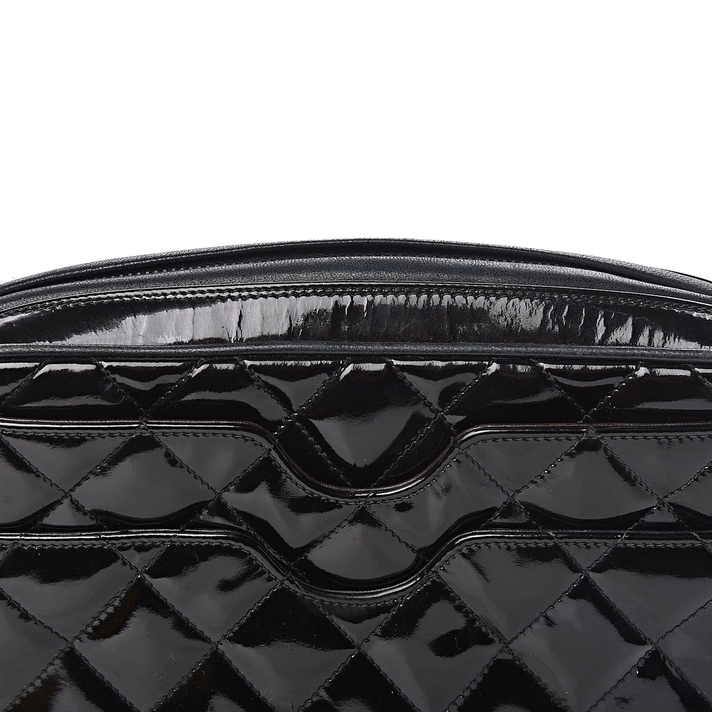 Patent Quilted Camera Case Black