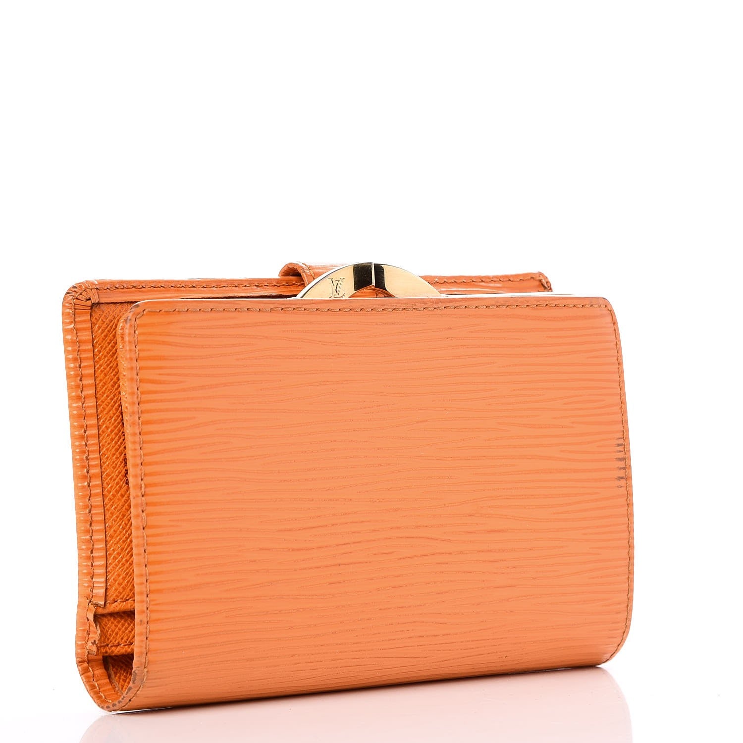Louis Vuitton Epi French Purse Wallet Mandarin 3 of 14