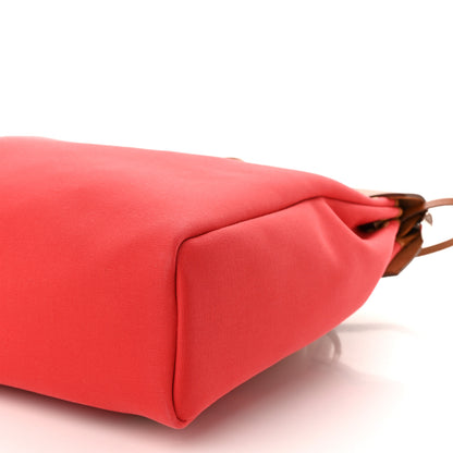 Hermes Military Toile Vache Hunter Herbag a Dos Zip Retourne Backpack Bougainvillea Fauve 12 of 12