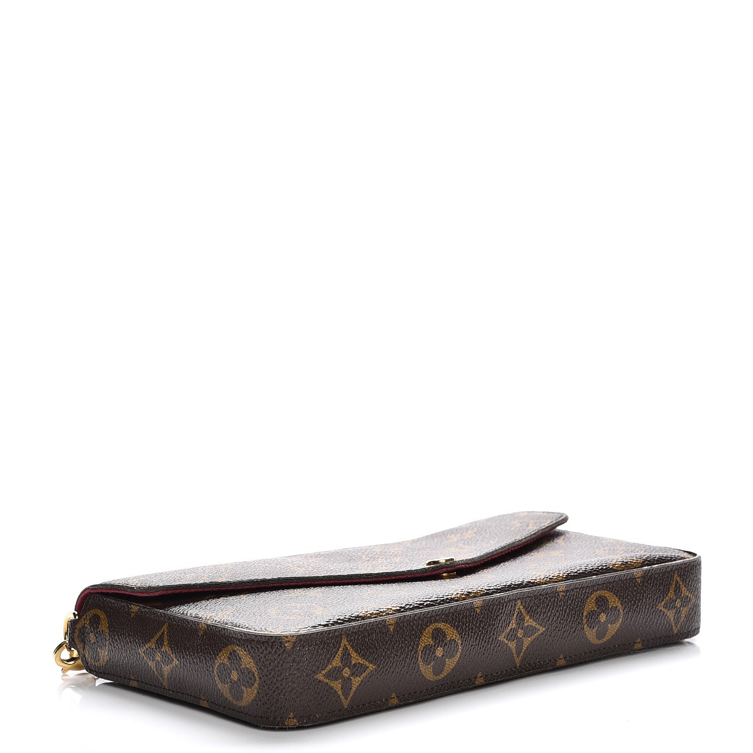 Louis Vuitton Monogram Pochette Felicie Chain Wallet Fuchsia 4 of 13