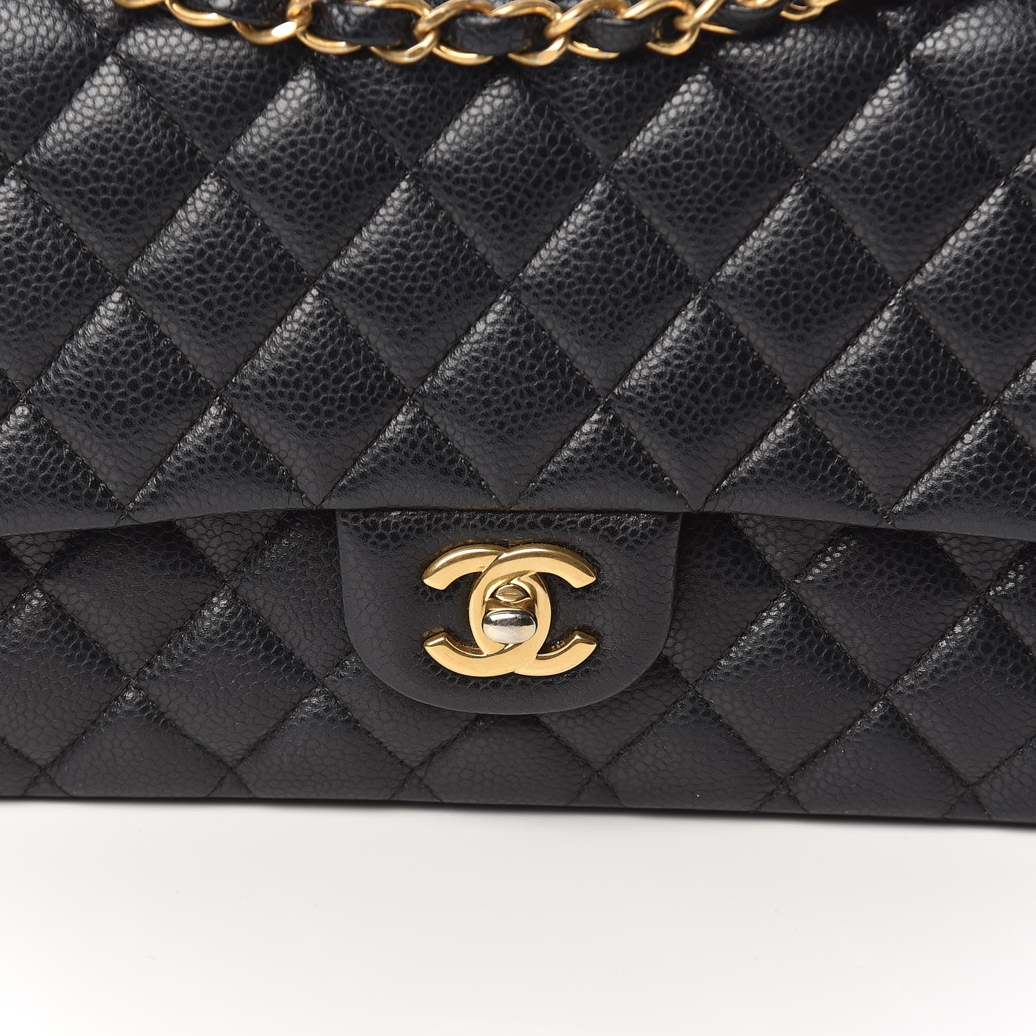 Chanel Caviar Quilted Medium Double Flap Black 10 of 10