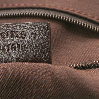 Gucci Monogram Small Princy Satchel Dark Brown 7 of 10