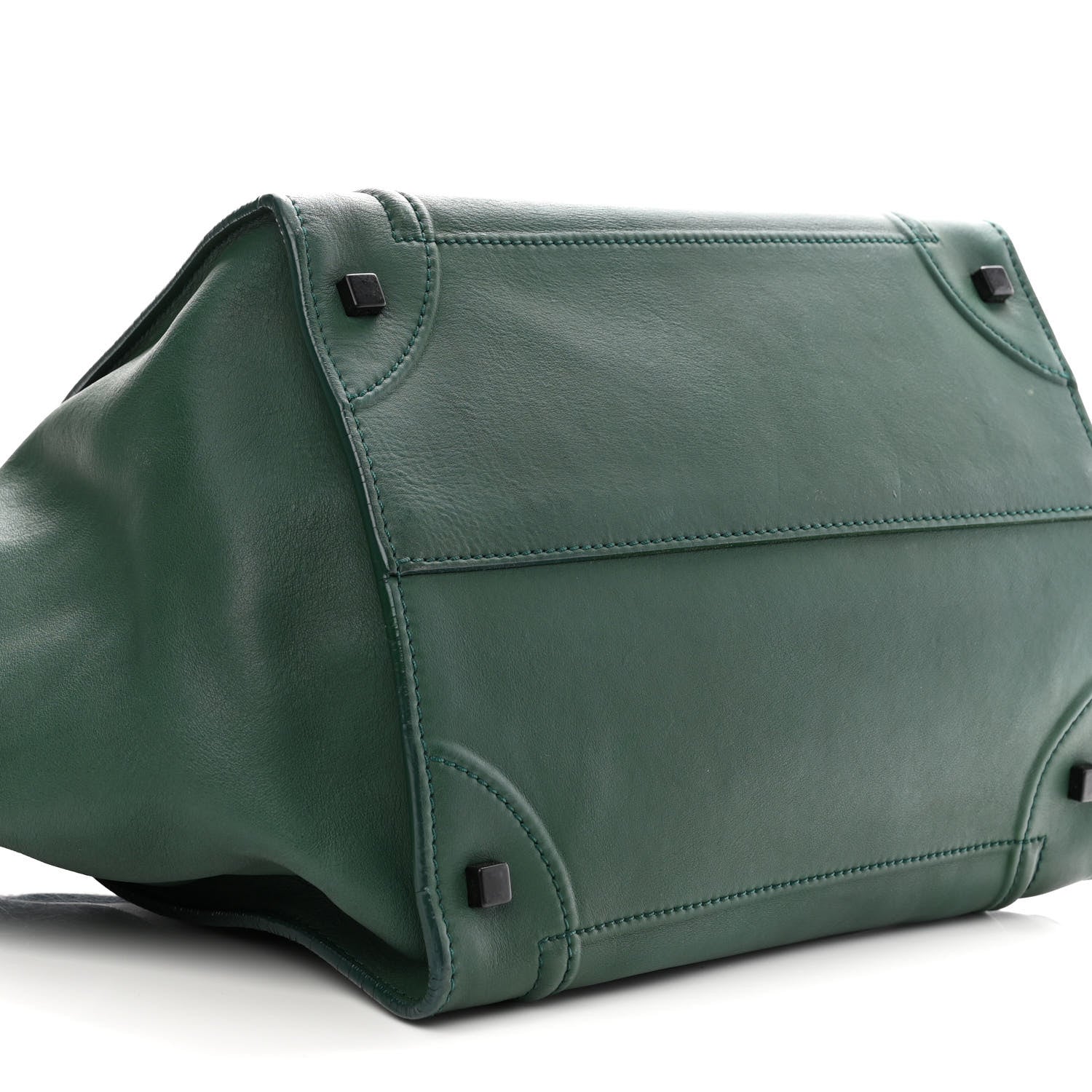 Celine Supple Calfskin Medium Phantom Luggage Emerald 9 of 20